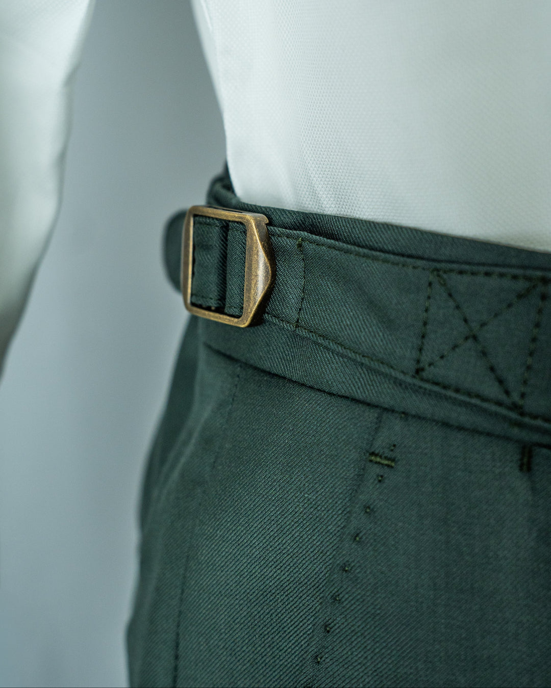 Olive Green Twill Zegna Suit