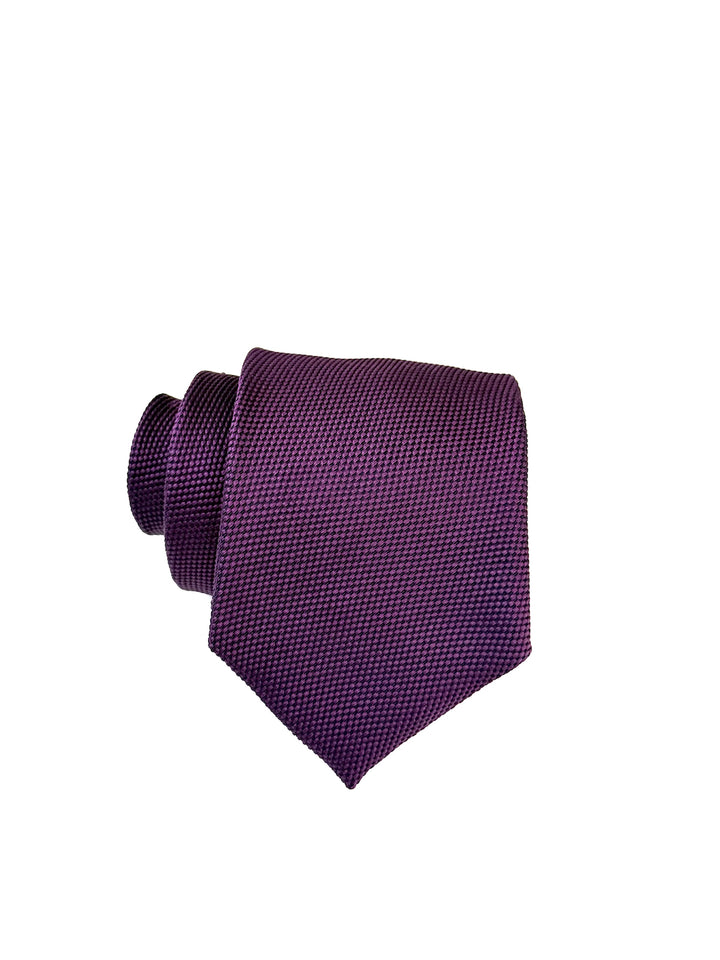 Silk Grenadine Tie - Purple