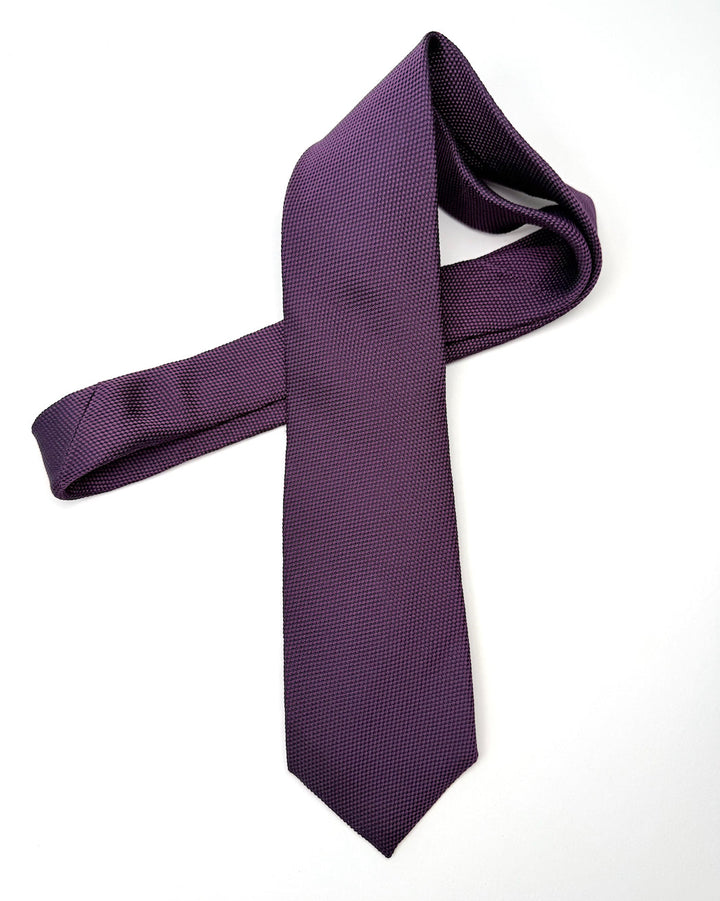 Silk Grenadine Tie - Purple