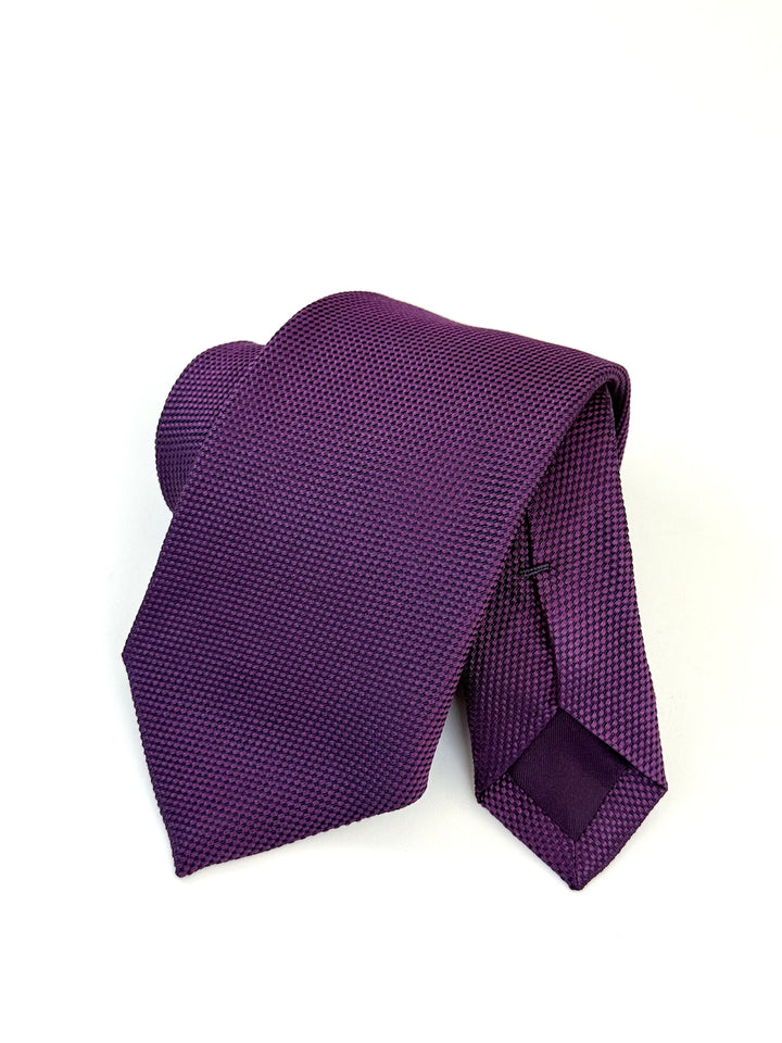 Silk Grenadine Tie - Purple
