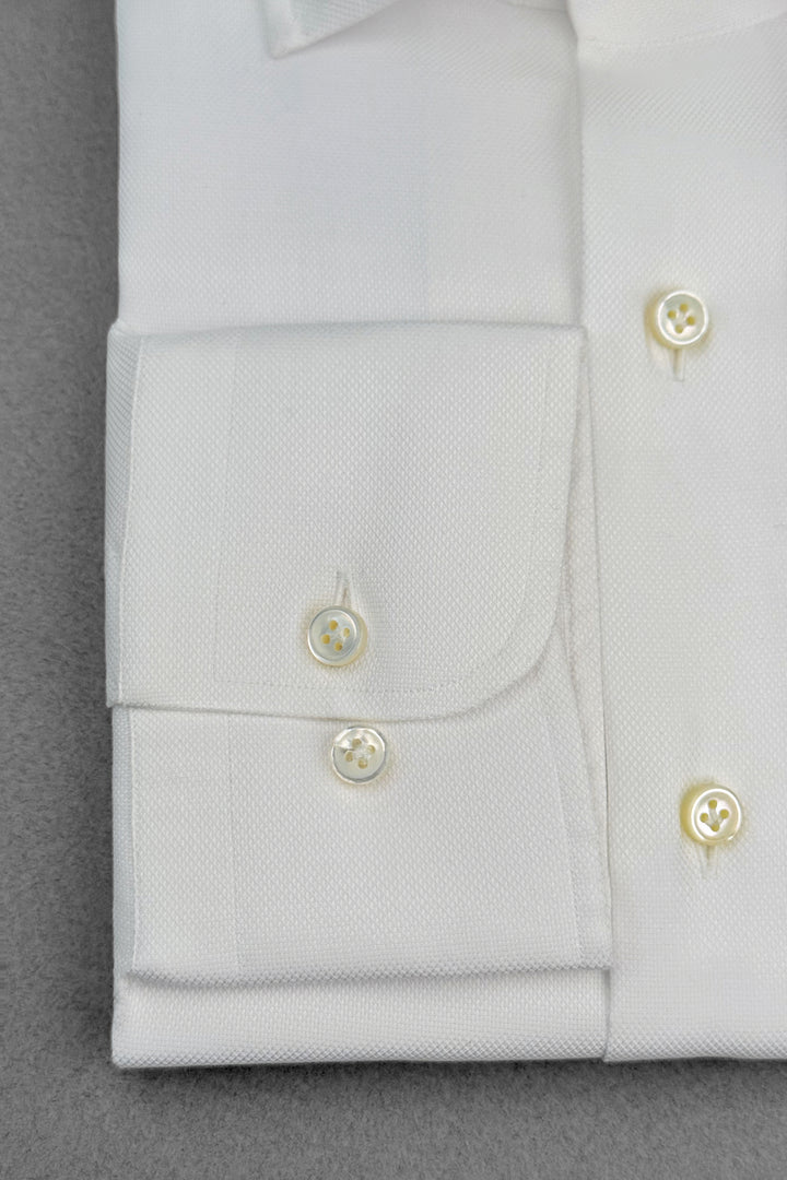 Royal Oxford Cotton Dress Shirt - White