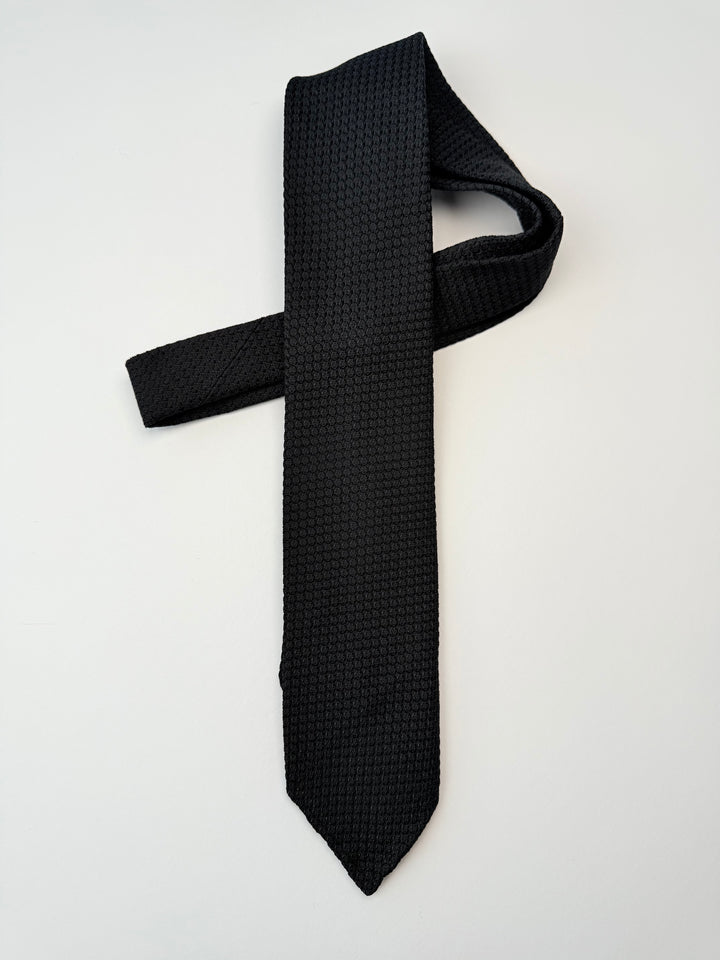 Silk Grenadine Tie - Black