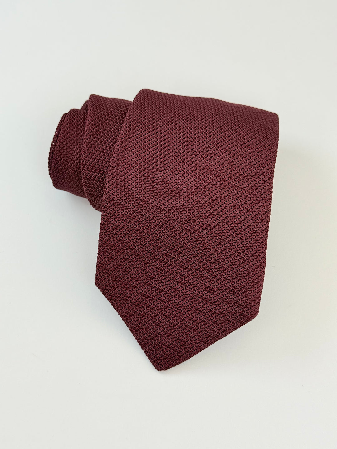 Silk Grenadine Tie - Merlot