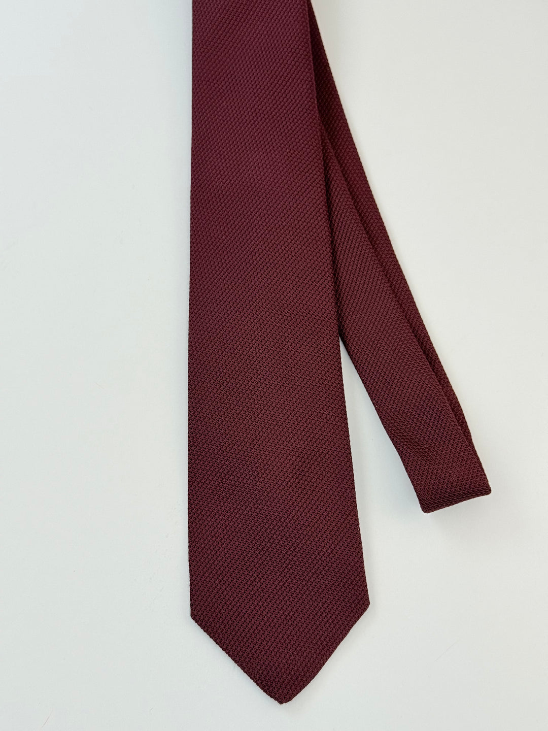 Silk Grenadine Tie - Merlot