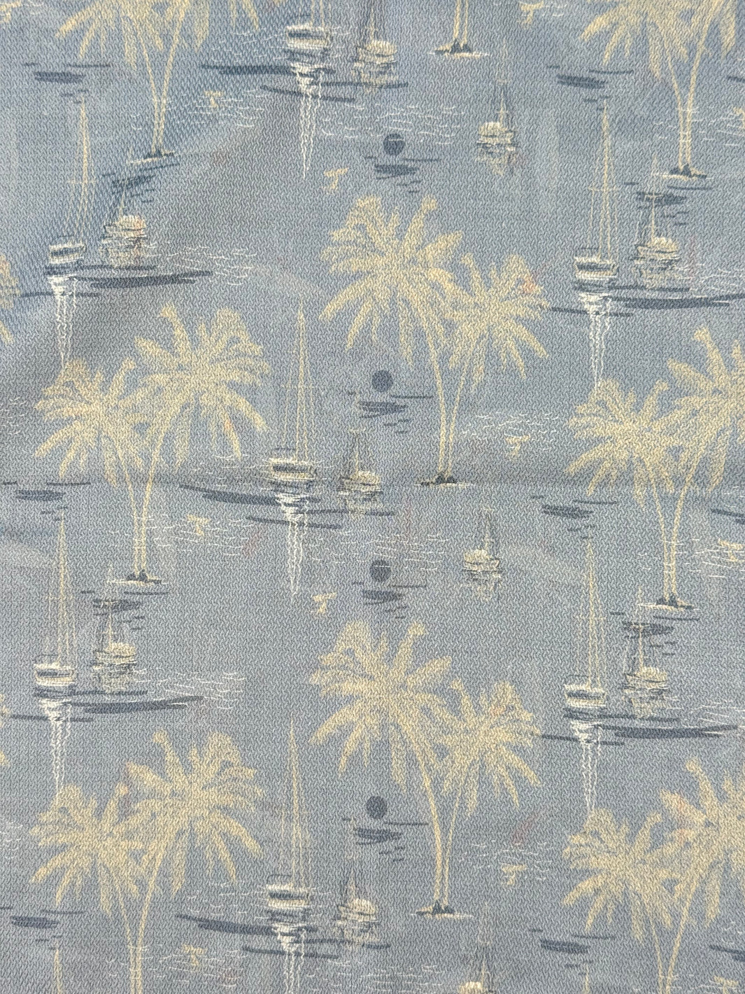 Silk Surf Motif Pocket Square - Dark Blue