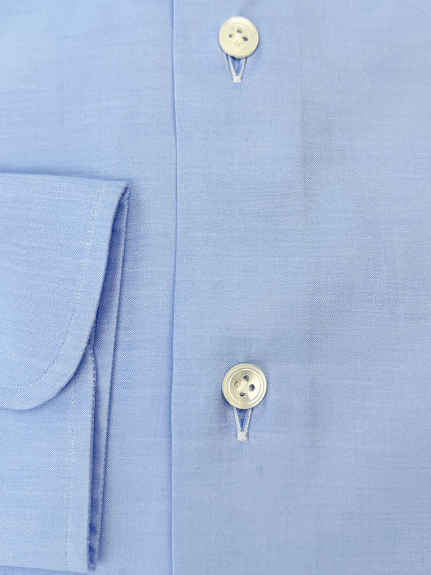 Cotton Poplin Dress Shirt - Light Blue