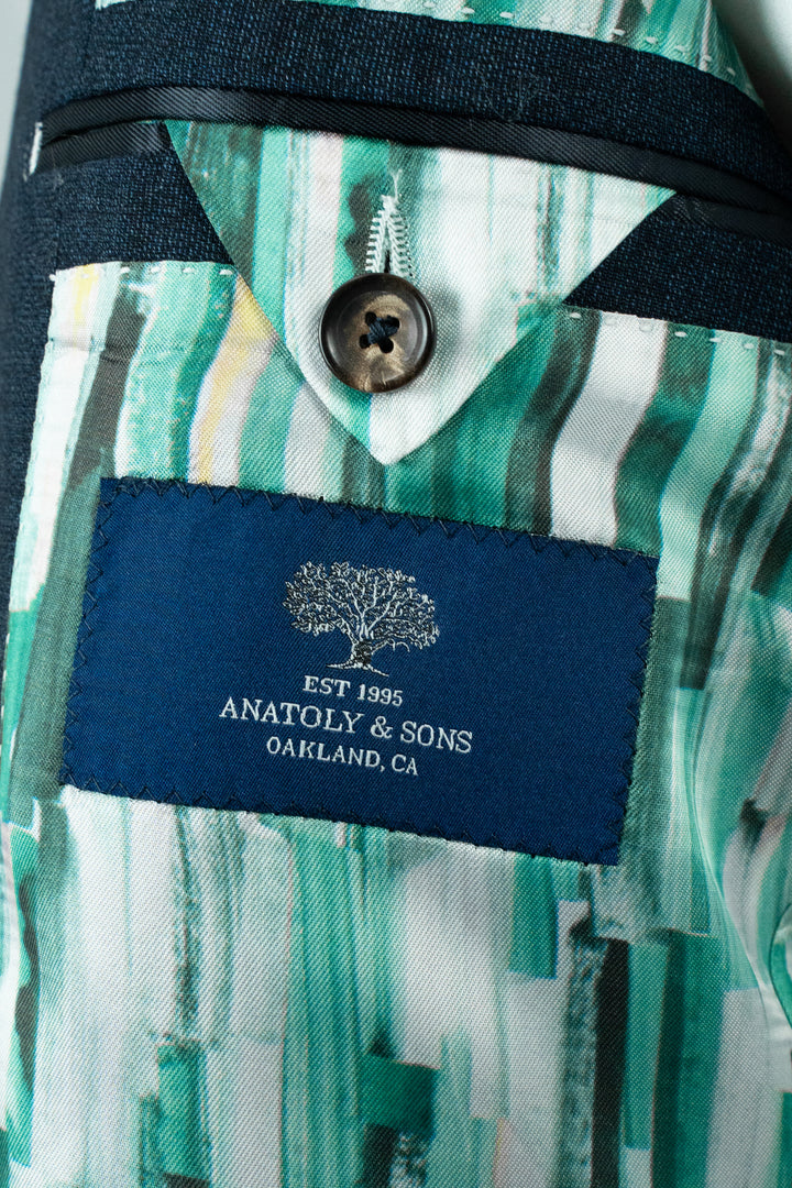 Slate Blue High Twist Wool Suit