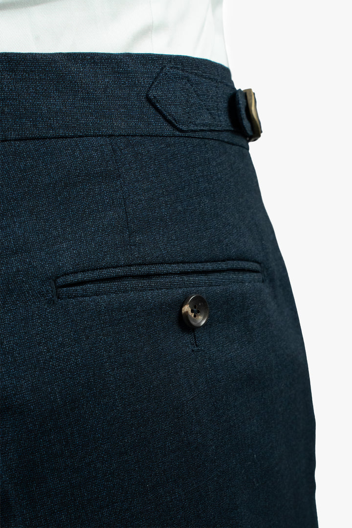 Slate Blue High Twist Wool Suit