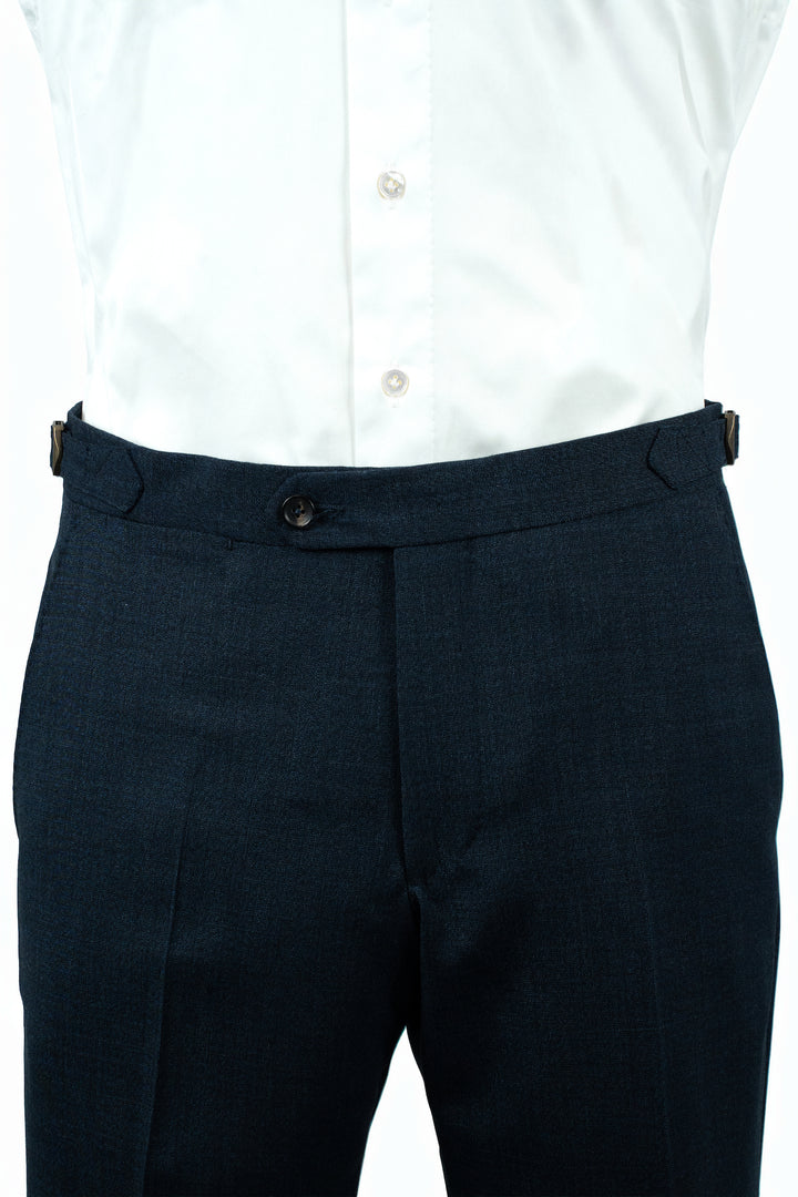 Slate Blue High Twist Wool Suit