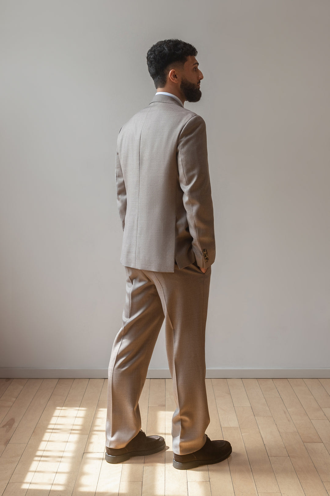 Tan Wool Cavalry Twill Zegna Suit