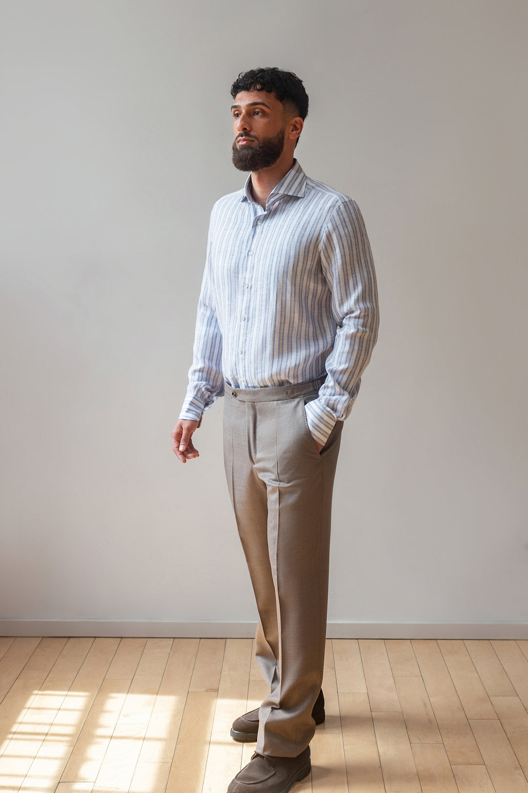 Tan Wool Cavalry Twill Zegna Suit