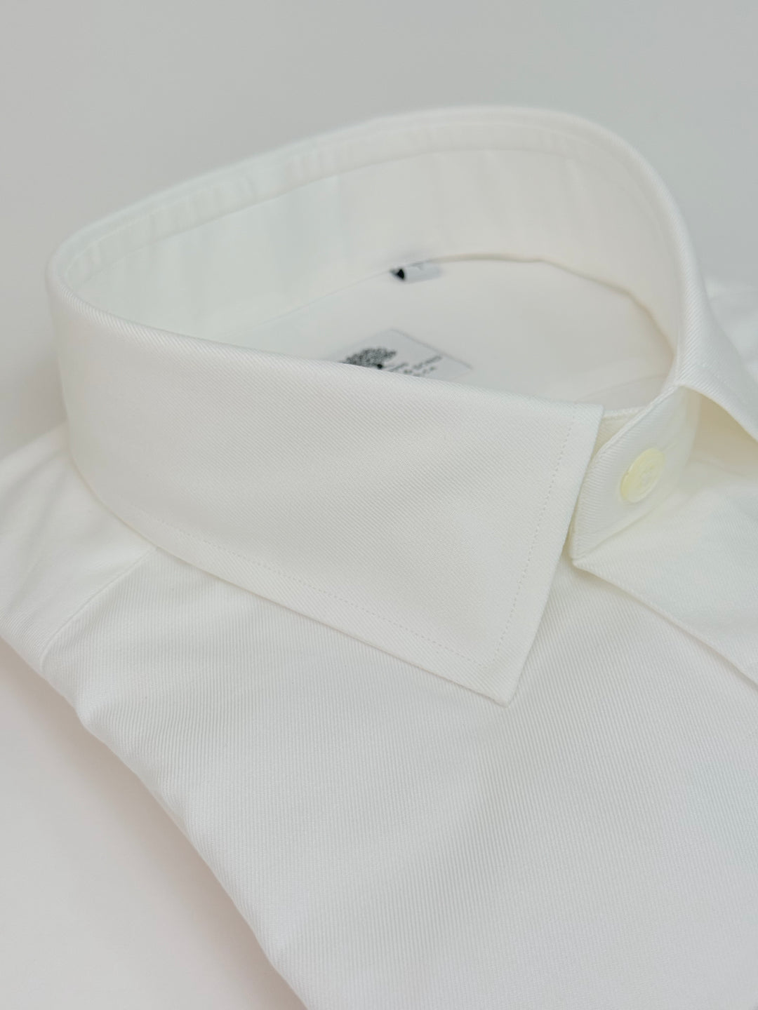 Superfine Cotton Twill Dress Shirt - White