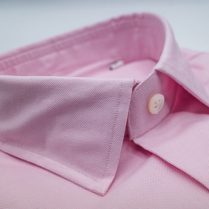 Cotton Oxford Dress Shirt - Pink