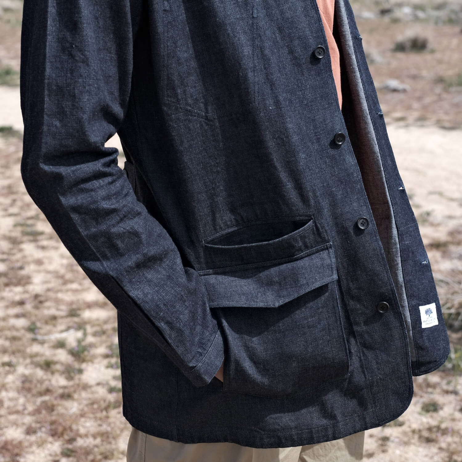 Dark Indigo Japanese Denim Traveler Jacket – Anatoly & Sons