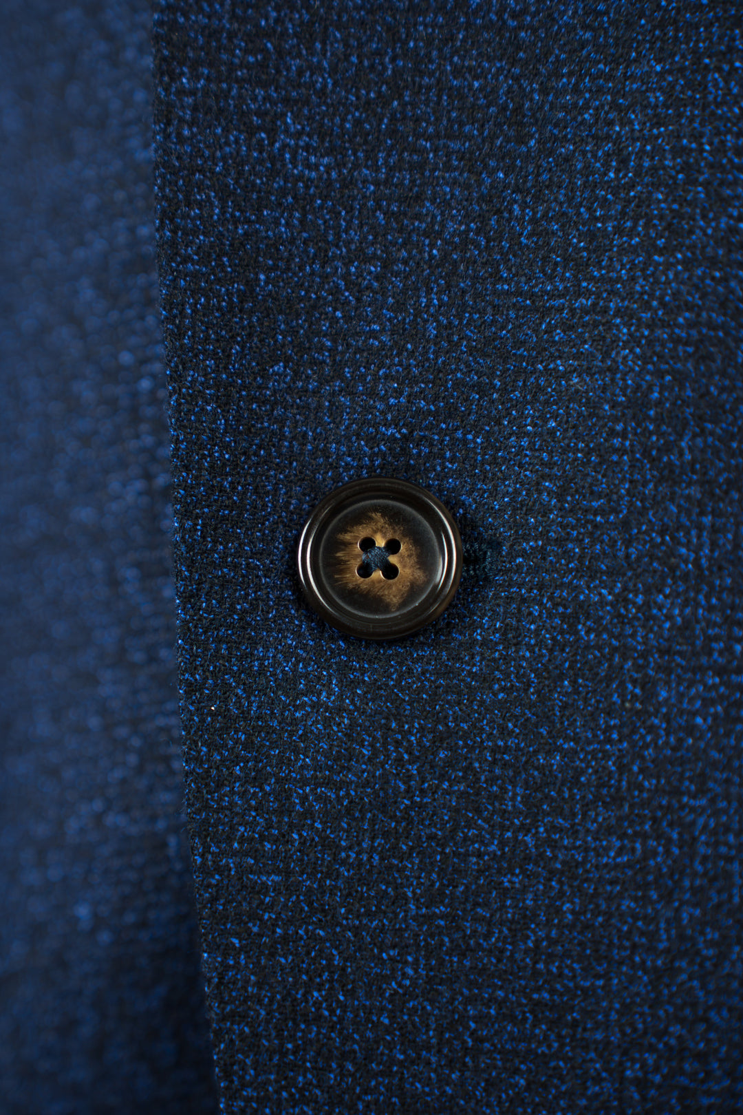 Dark Blue Textured Scabal Stardust Sport Coat