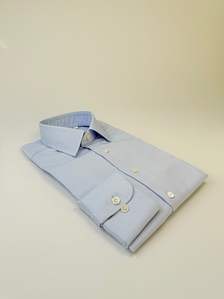 Cotton Oxford Dress Shirt - Sky Blue