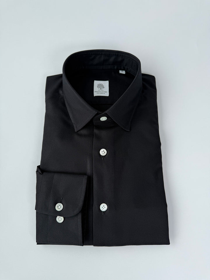 Pinpoint Oxford Dress Shirt - Black
