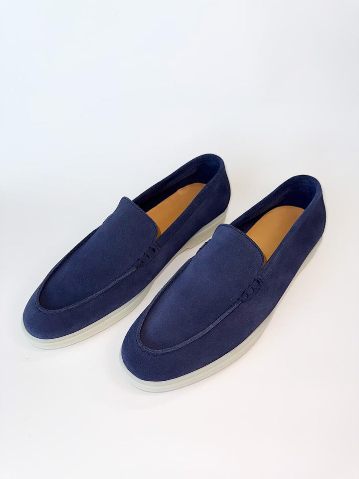 Blue Suede Loafers