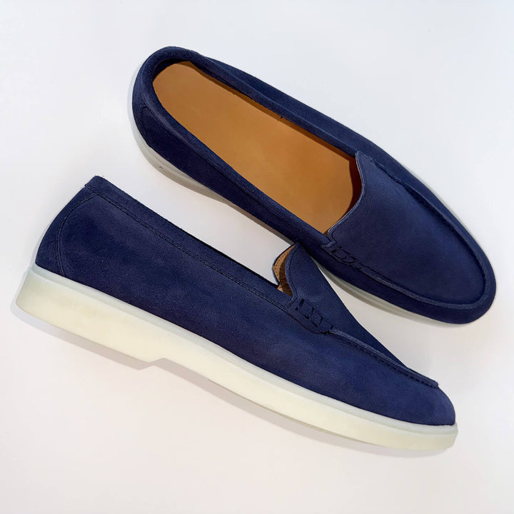 Blue Suede Loafers