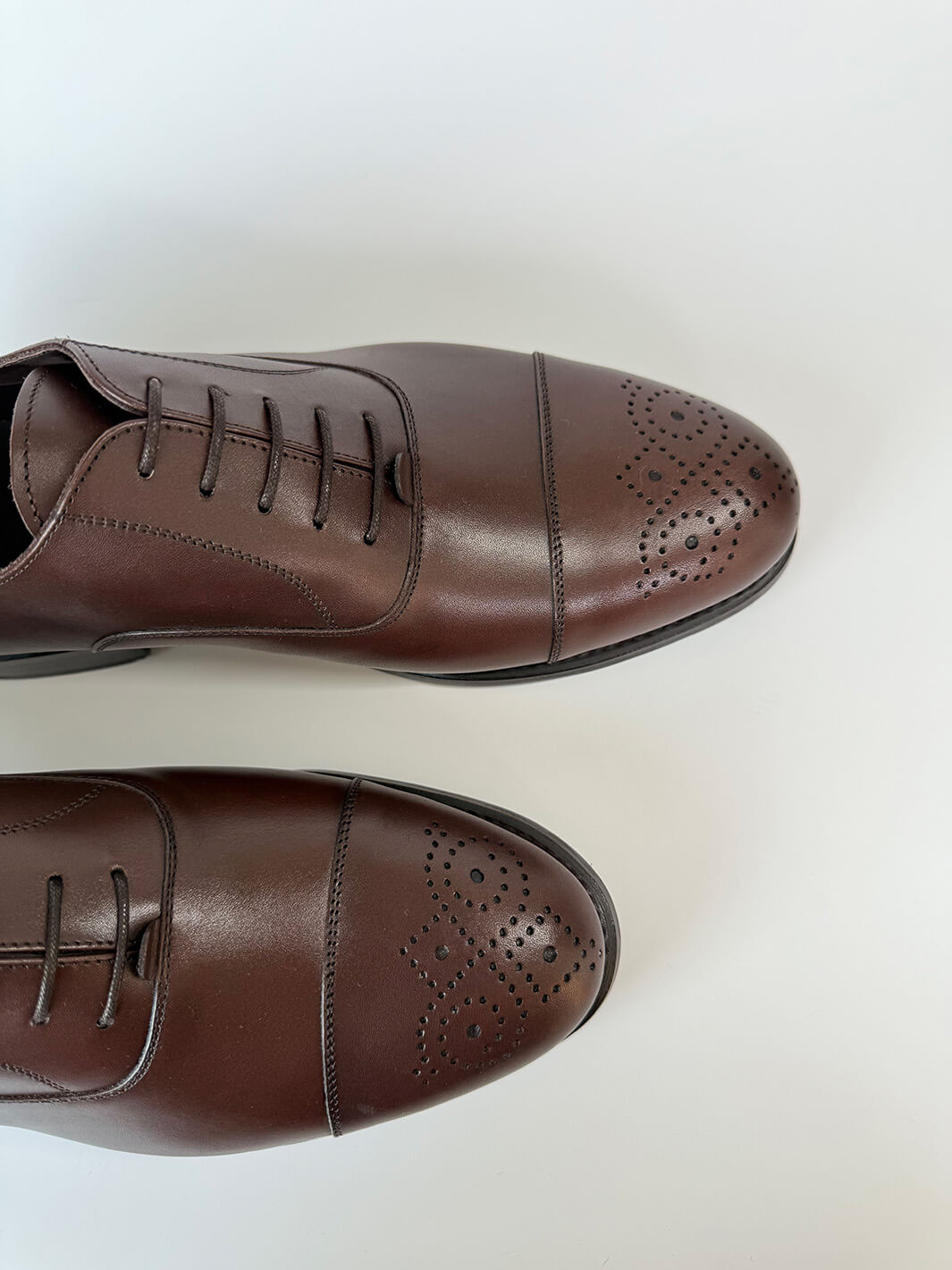 Hickory Brown Medallion Cap-Toe Oxford – Anatoly & Sons
