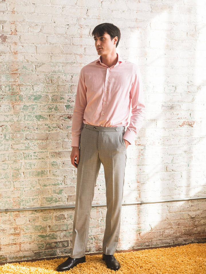 Light Grey Cavalry Twill Trousers