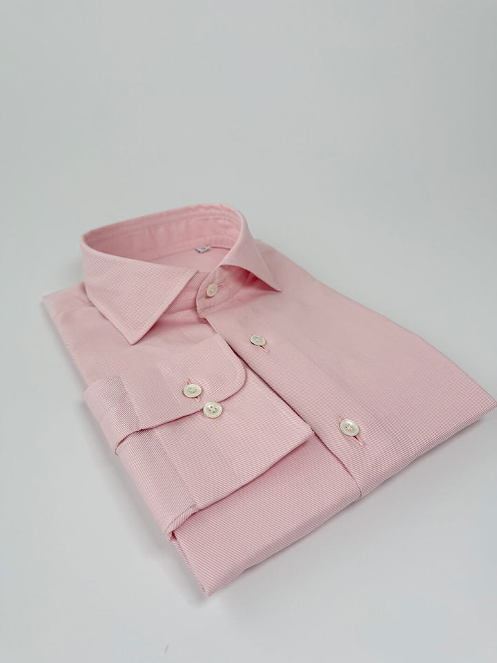 Cotton Twill Dress Shirt - Light Pink