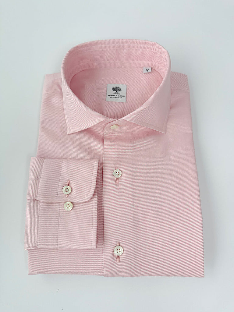 Light Pink Cotton Twill Dress Shirt 16 US (41 EU)