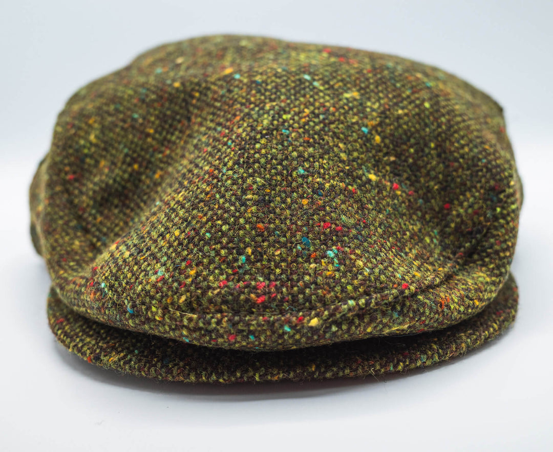 Donegal Tweed Driving Cap - Olive Green