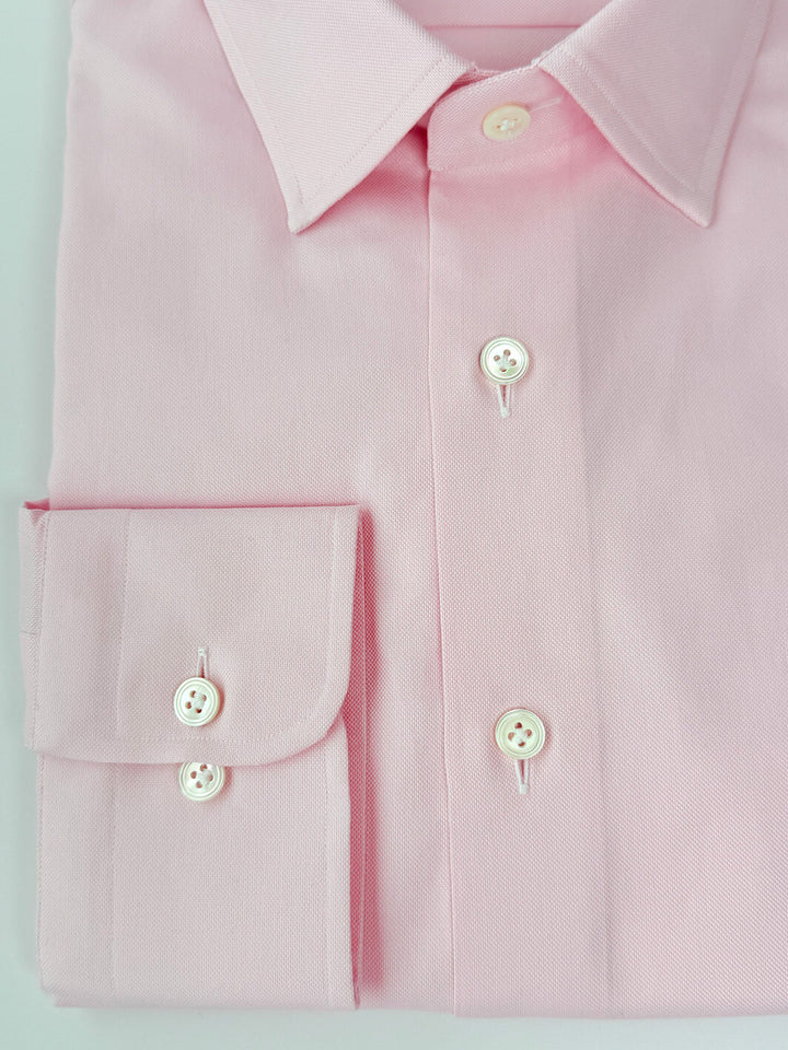 Cotton Oxford Dress Shirt - Pink