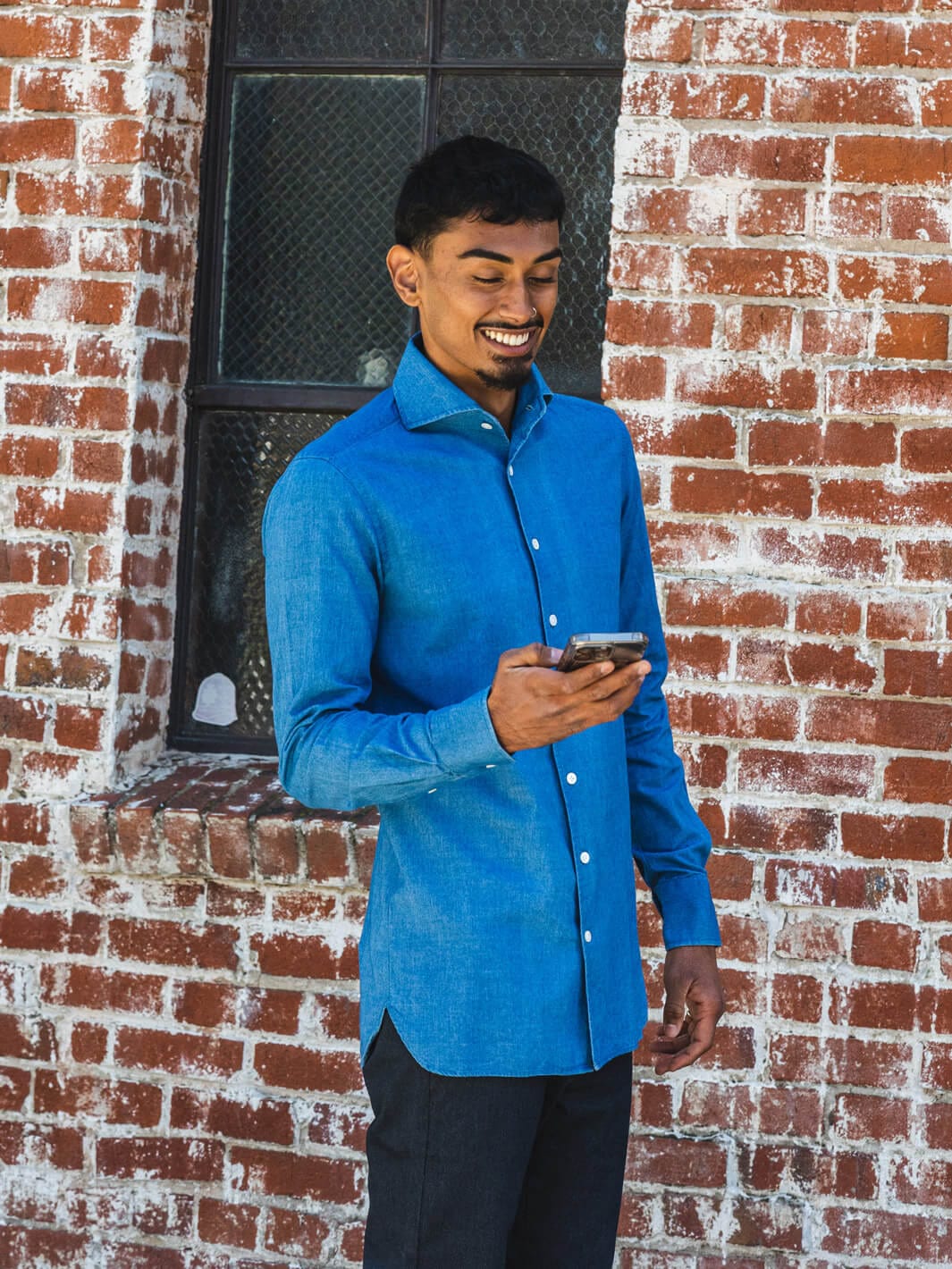 100 Hands Shirts Blue Denim Shirt