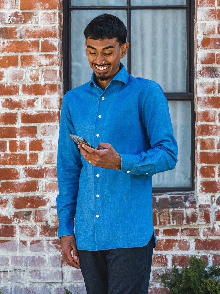 100 Hands Shirts Blue Denim Shirt