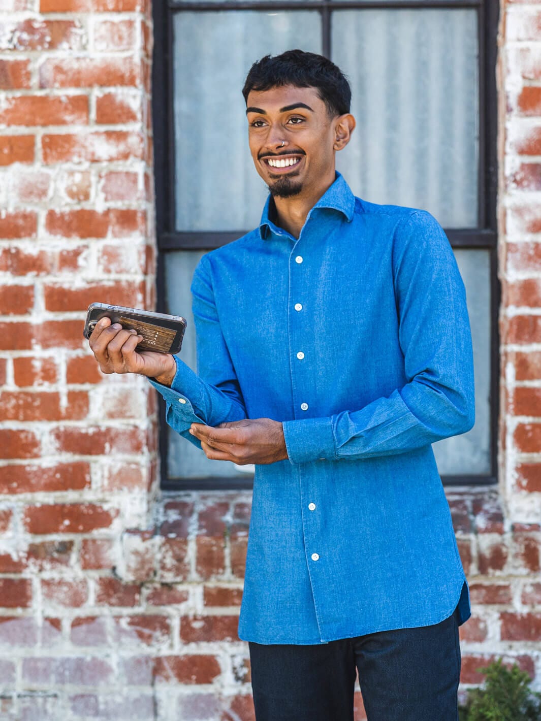 100 Hands Shirts Blue Denim Shirt