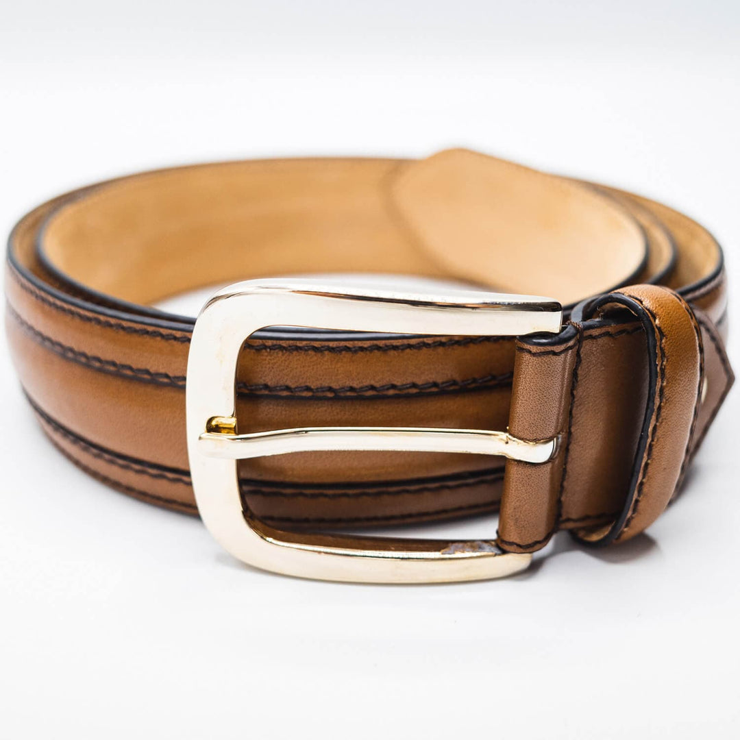 Chestnut Brown Full Grain Leather Venezia Belt 42 Chestnut Brown Full Grain Leather Venezia Belt 42