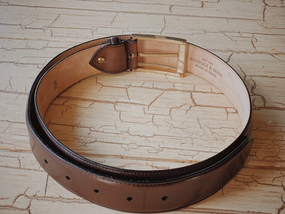 Anatoly's Belts Café Brown Venezia Belt