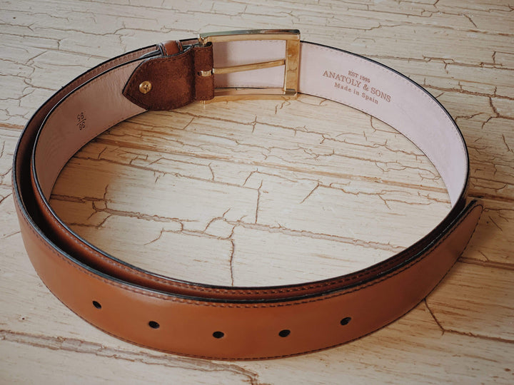 Anatoly's Belts Cognac Harrison Belt