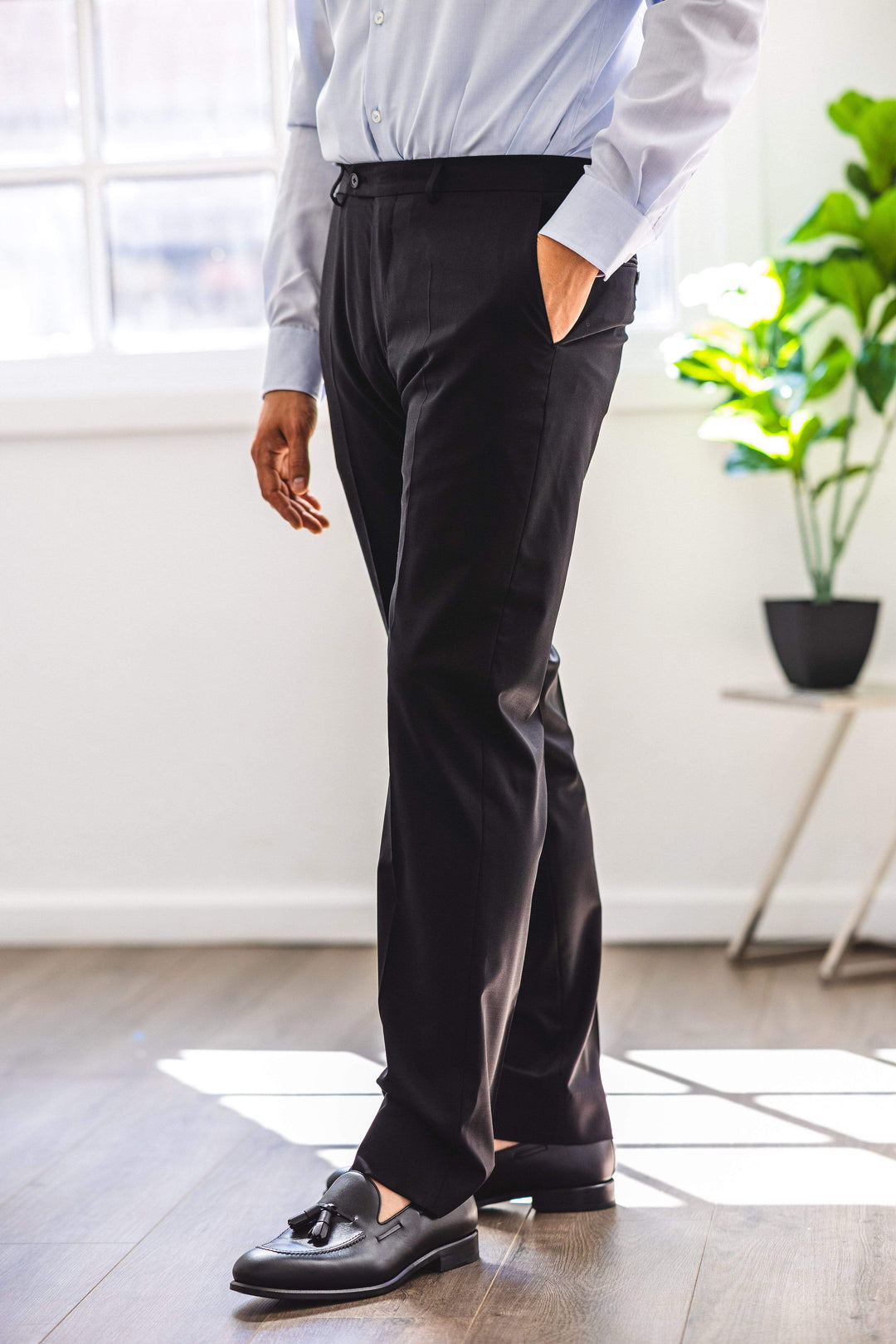 Anatoly's Trousers Black Tollegno Trouser