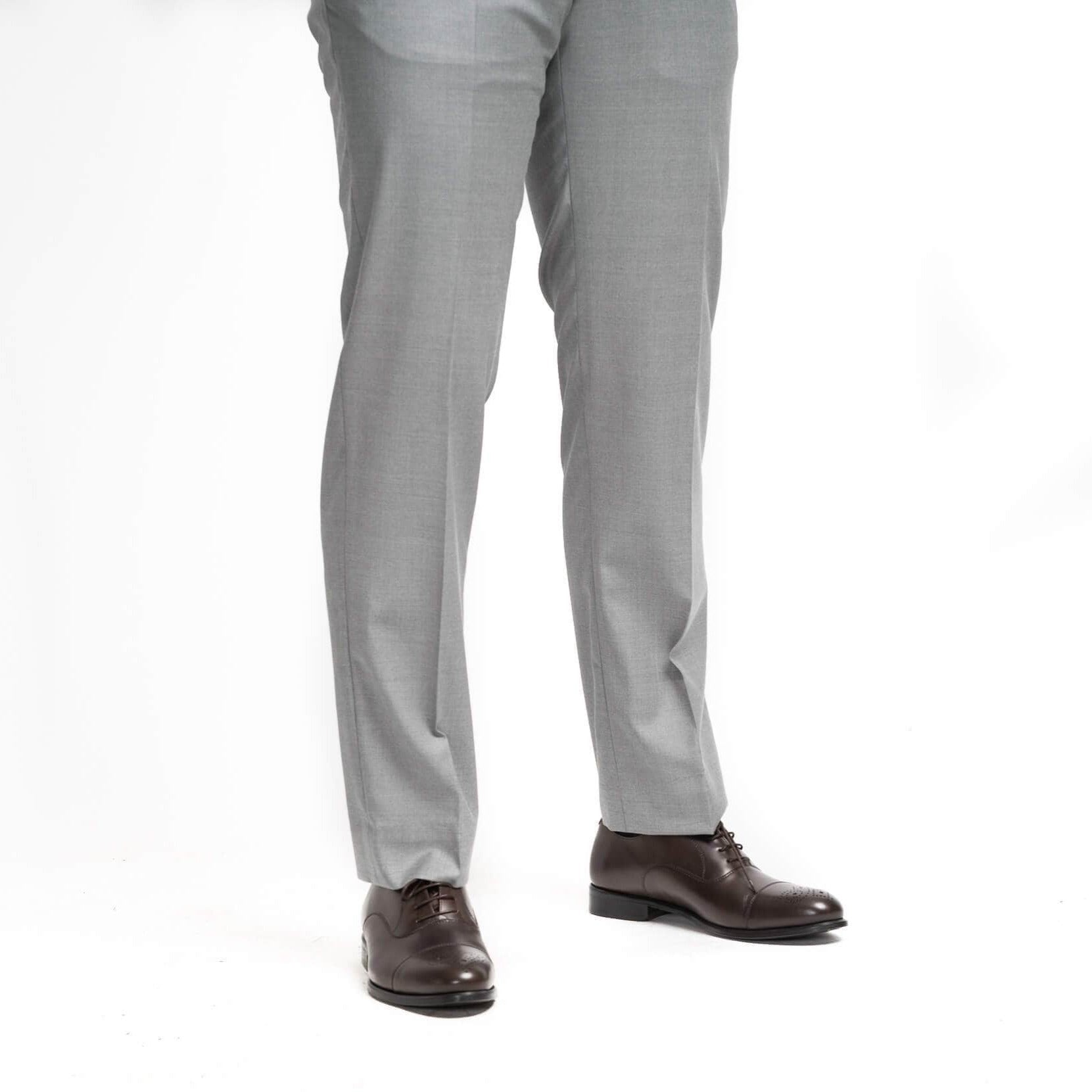 Men's Light Grey Wool Trousers – Loro Piana Tasmanian Men's Light Grey Wool Trousers – Loro Piana Tasmanian