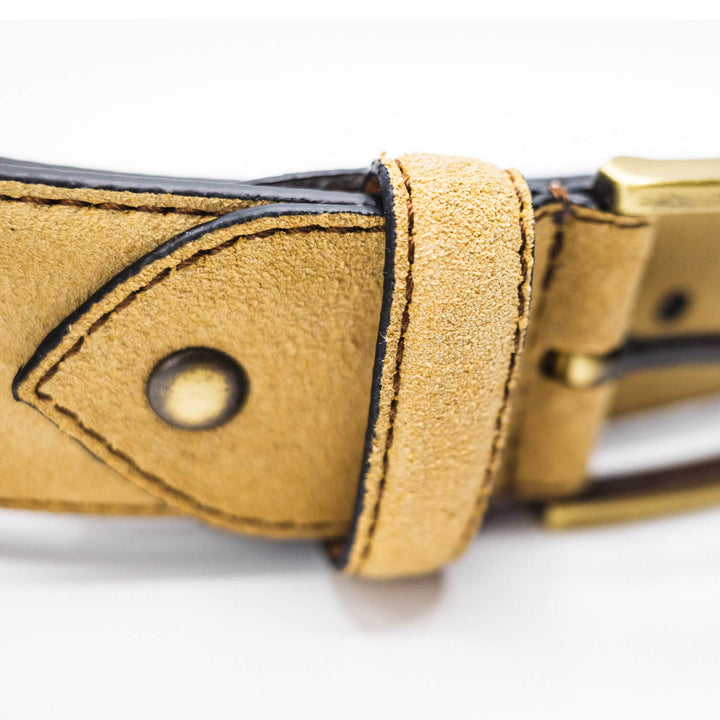 Anatoly & Sons Belts A&S Suede Belt - Tan