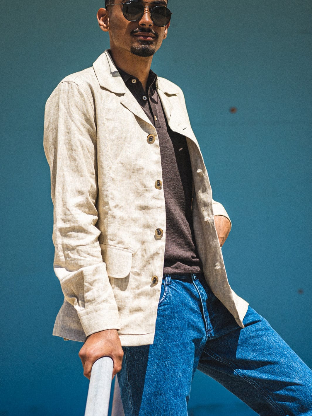 Ivory Italian Linen Traveler Jacket – Anatoly & Sons