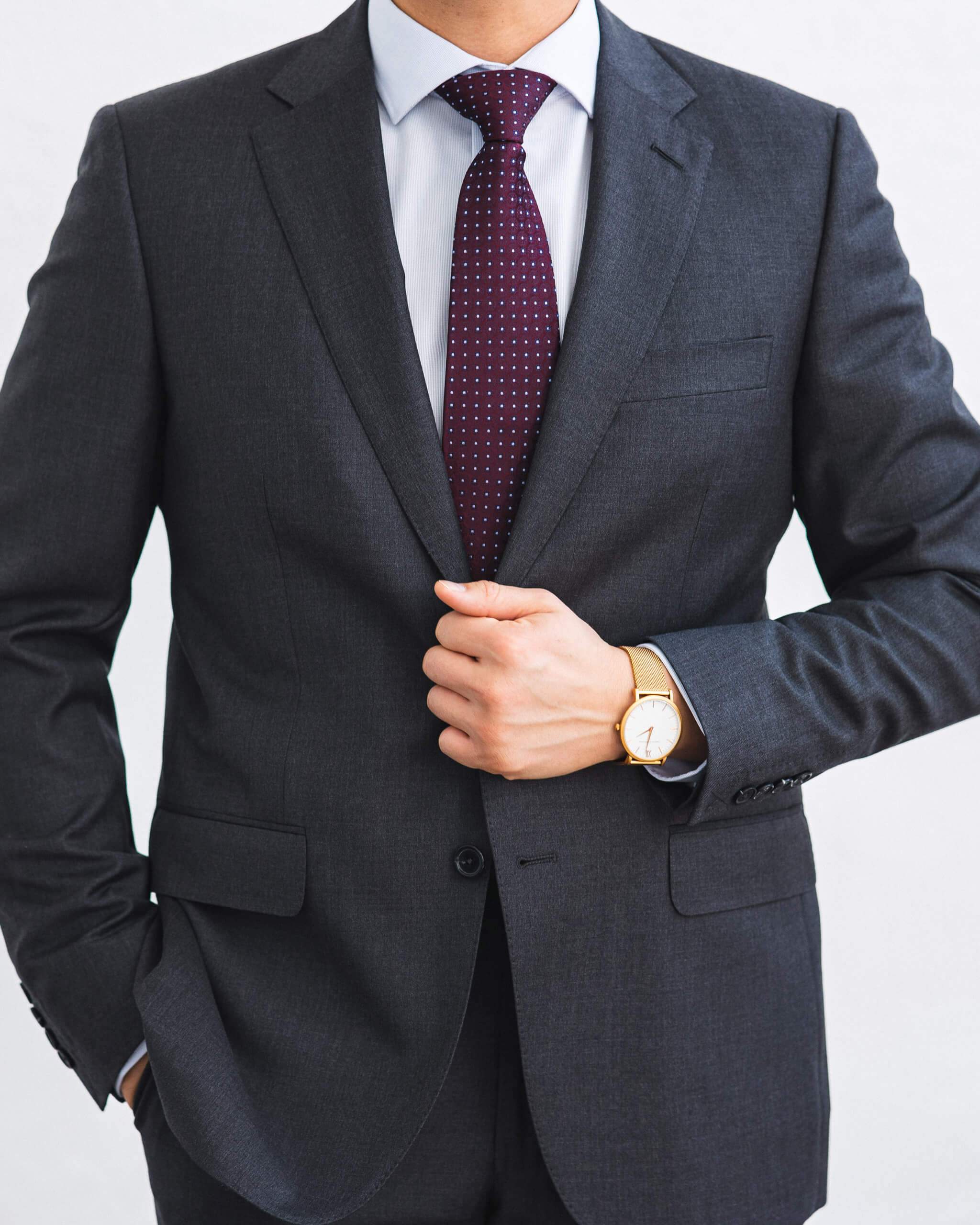 Charcoal Merino Wool Suit | Drago Super 130s – Anatoly & Sons