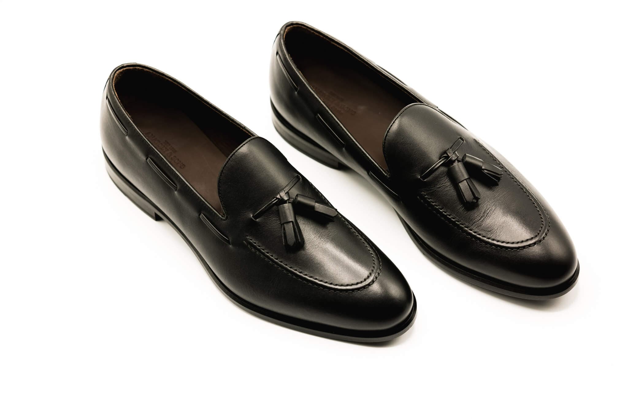Black Tassel Loafers | Italian Calfskin – Anatoly & Sons
