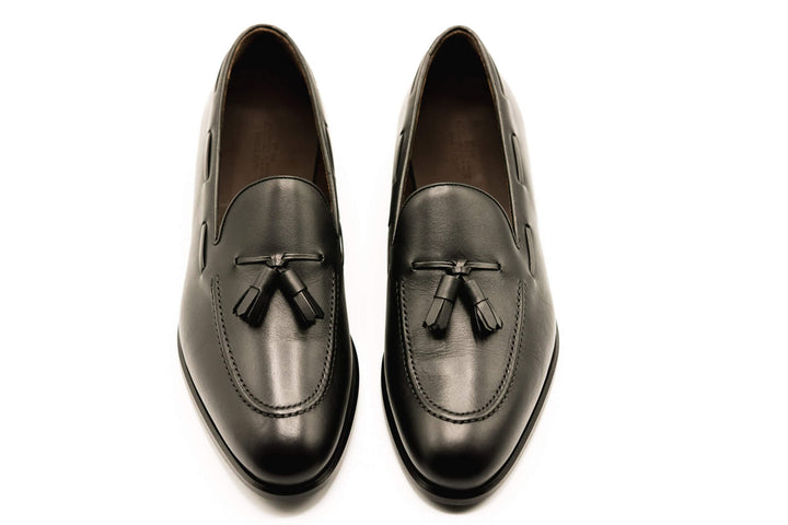 Anatoly & Sons Shoes Black Tassel Loafers