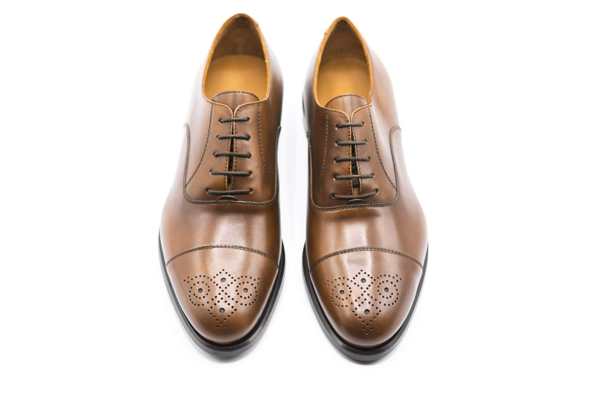 Brown Cap-Toe Oxford Shoes | Italian Calfskin – Anatoly & Sons