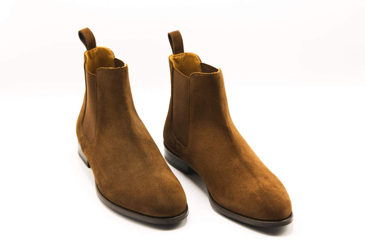 Anatoly & Sons Shoes Medium Brown Suede Chelsea Boot