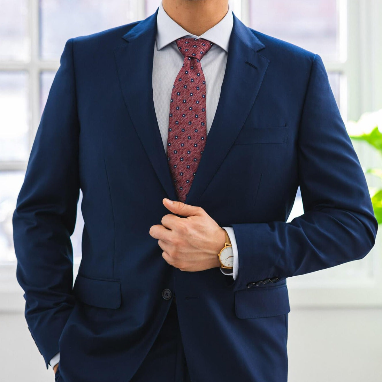Blue Merino Wool Suit | Loro Piana Super 150s – Anatoly & Sons