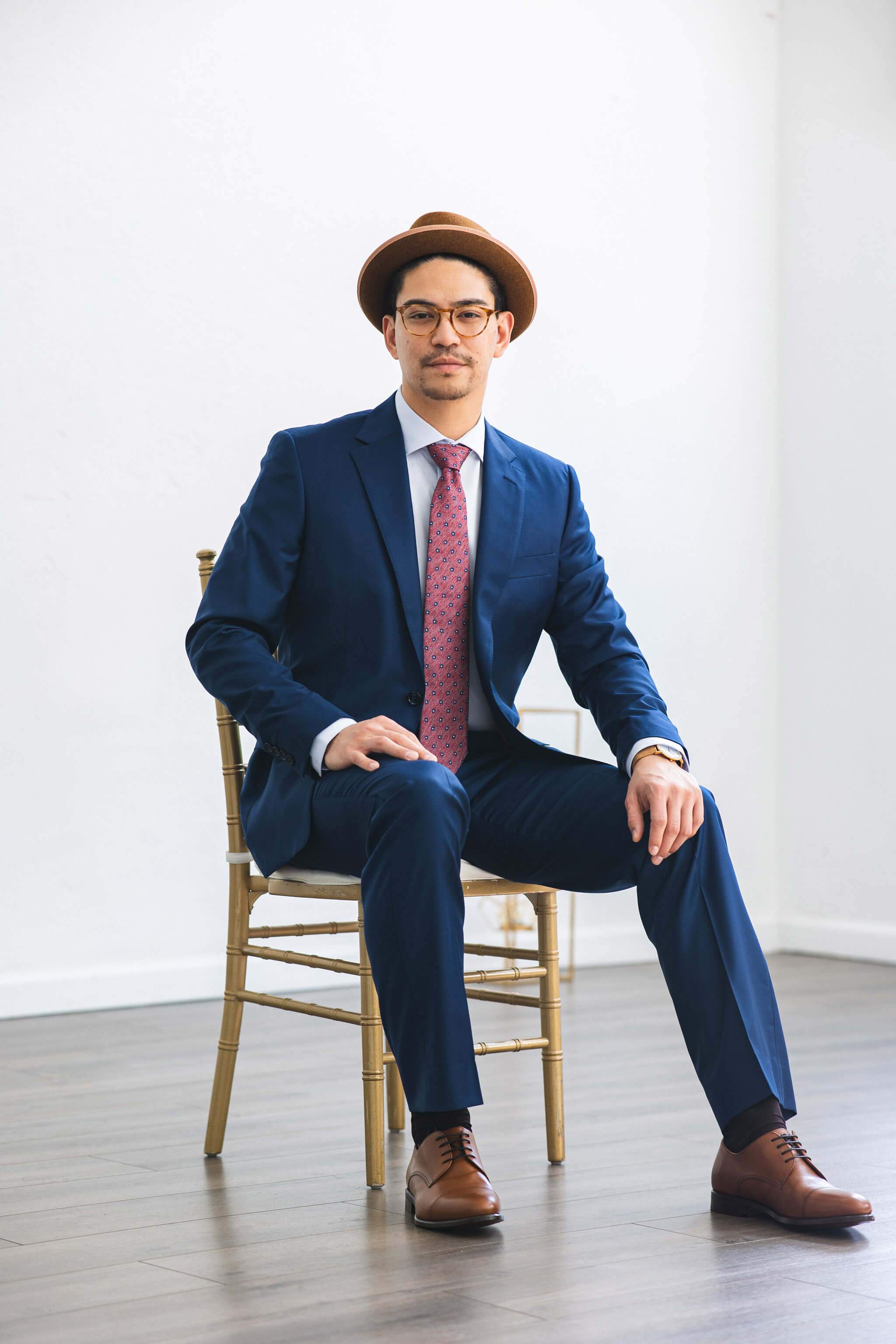 Blue Merino Wool Suit | Loro Piana Super 150s – Anatoly & Sons