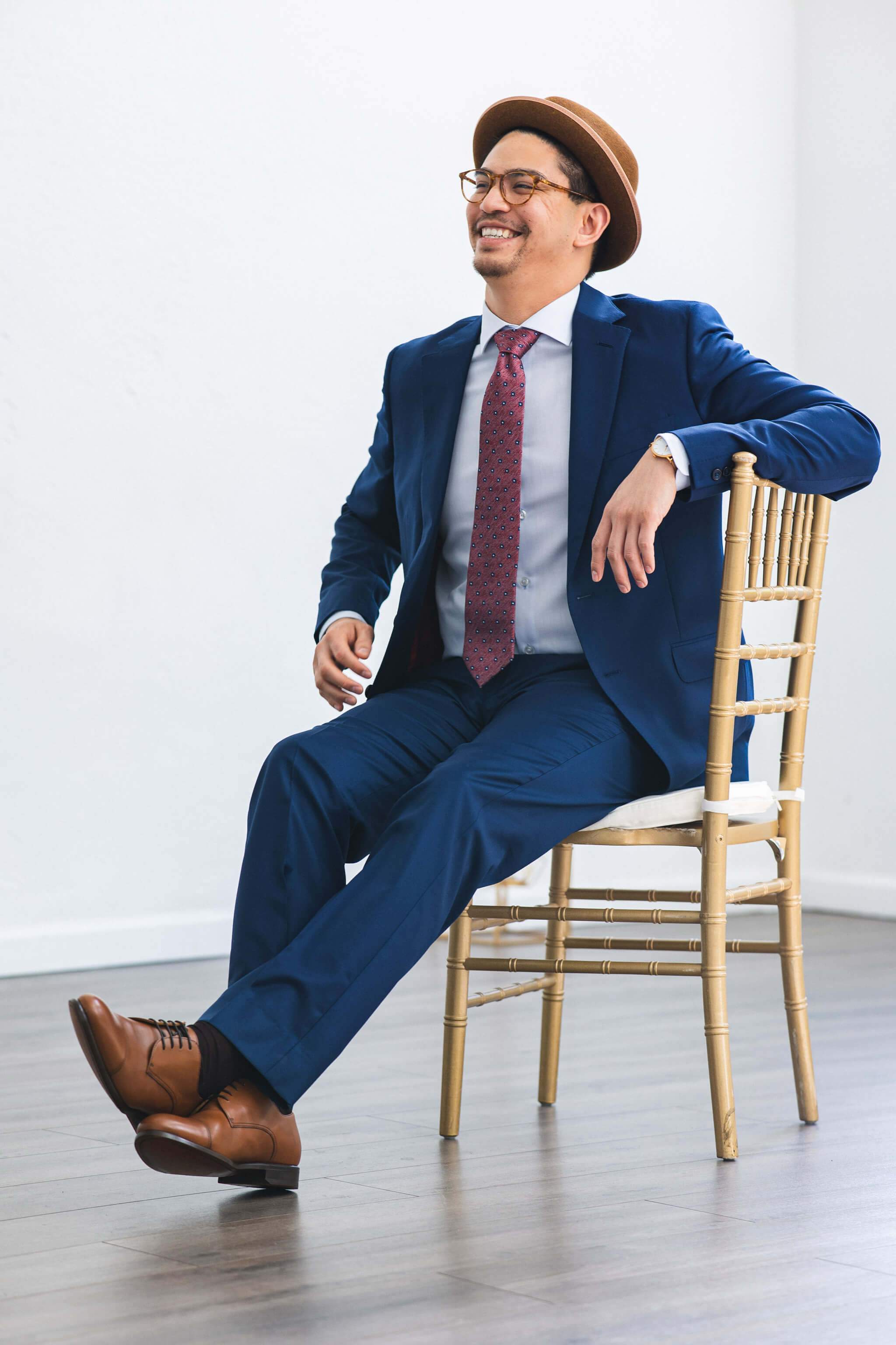 Blue Merino Wool Suit | Loro Piana Super 150s – Anatoly & Sons
