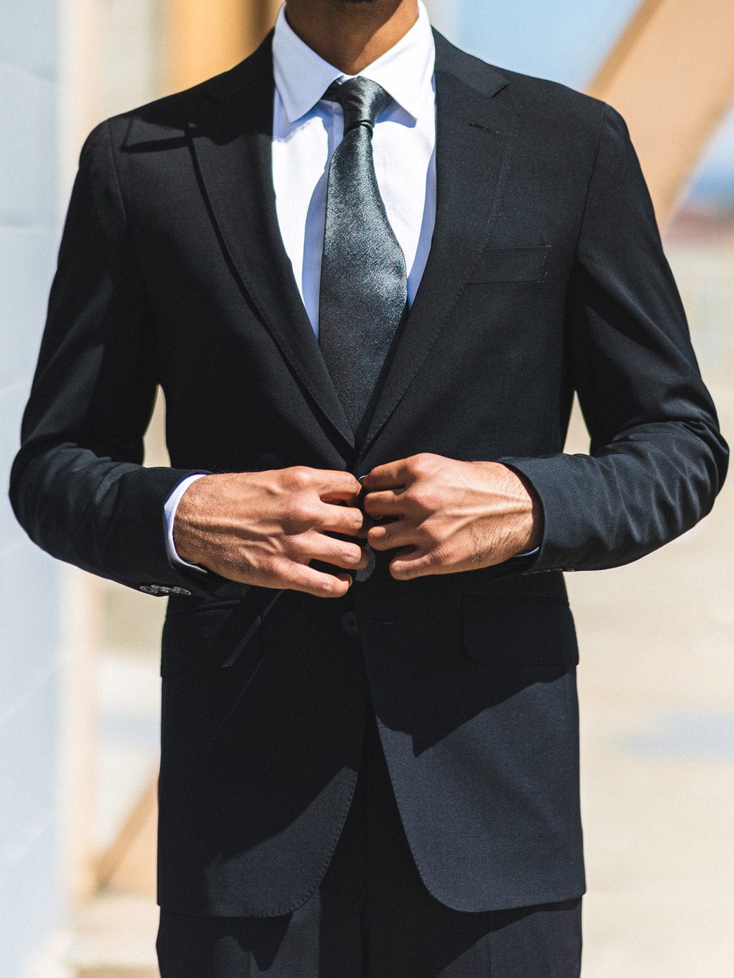 Black Wool Stretch Suit | Zignone Super 120s – Anatoly & Sons