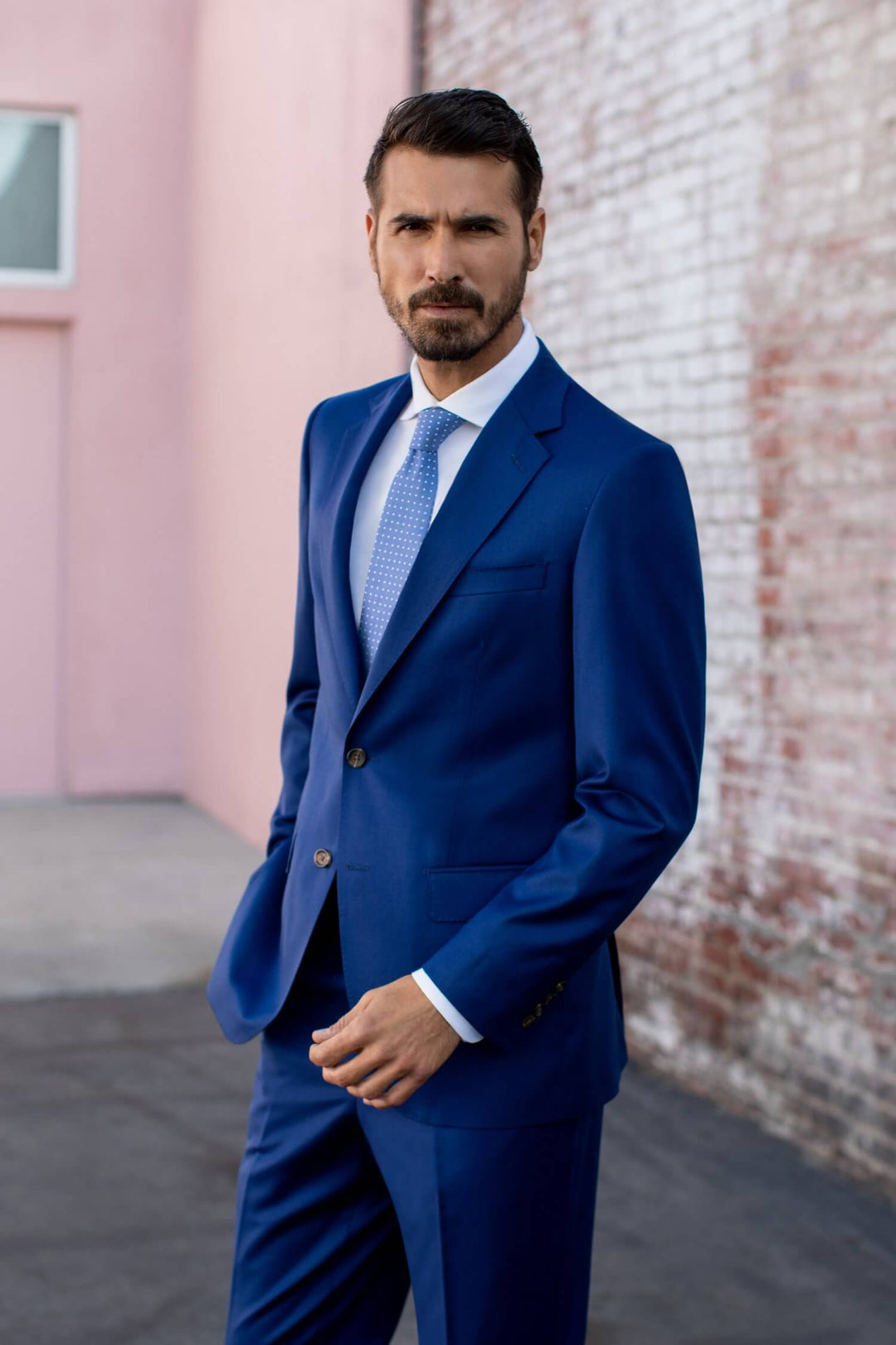 Solid Merino Wool Suit | Maxman 36S US (46S EU) / Blue Solid Merino Wool Suit | Maxman 36S US (46S EU) / Blue