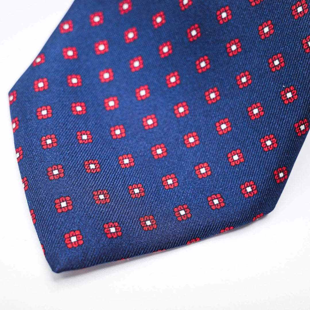 Paolo Albizzati Tie Chambray Flower Print Tie